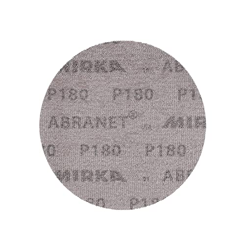 Mirka Abranet 6 Inch 180 Grit Mesh Sanding Discs, Hook and Loop, 10 Pack - size: 180
