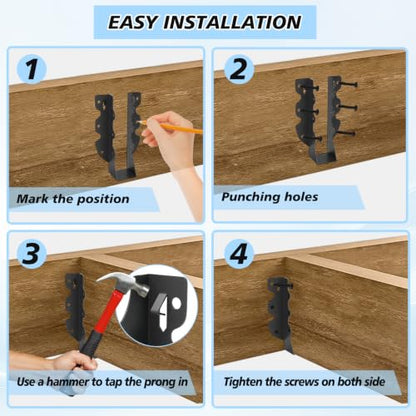 36 Pcs 2"x 8" Joist Hanger|Q235B Steel Face Mount Joist Hangers - size: 36 Pcs, style: 2"x 8"