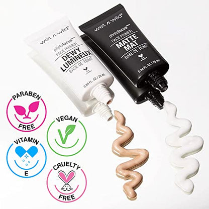 wet n wild Photo Focus Matte Face Primer - Partners in Prime,(Pack of 2) - size: 0.84 Fl Oz (Pack of 2)