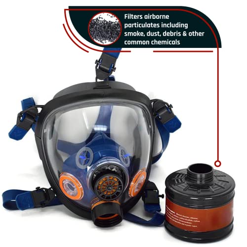 Parcil Distribution ST-100X Light Amber Full Face Respirator - color: Light Amber