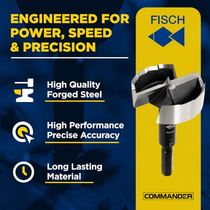 Forstner Drill Bit - Black Shark Forged Steel for Woodworking Size: 2 inch - size: 2 in