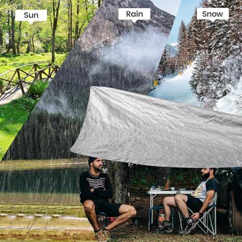 TICONN Heavy Duty Tarp Cover, Extra Thick Tarps Waterproof Tear and Rip Proof UV Resistant Tarpaulin with Reinforced Grommets and Edges (5.5 Mil, 12'x16') (Pack of 2) - color: Blue, size: 12'x16', 5.5 Mil (Pack of 2)