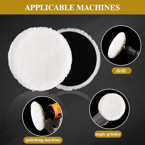 10 PCS 3 Inch Wool Polishing Pad Buffing Pads - size: 3 INCH