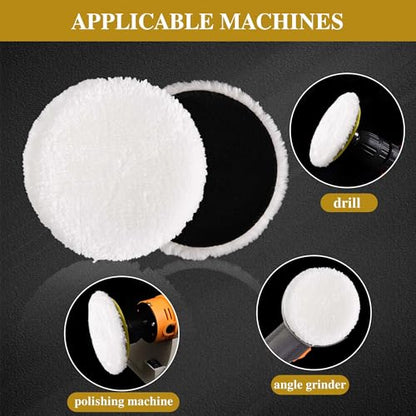 10 PCS 3 Inch Wool Polishing Pad Buffing Pads - size: 3 INCH