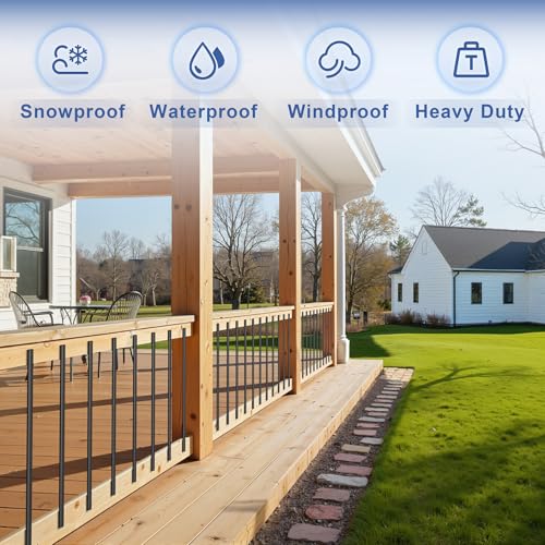 80 Pack Deck Balusters 32" Staircase Baluster for Deck Systems - size: 32 Inch