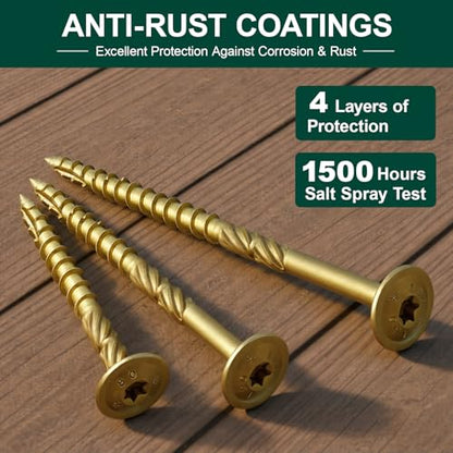 FMhotu Lag Screws, 5/16" x 6" Structural Screws - size: 5/16" x 6"