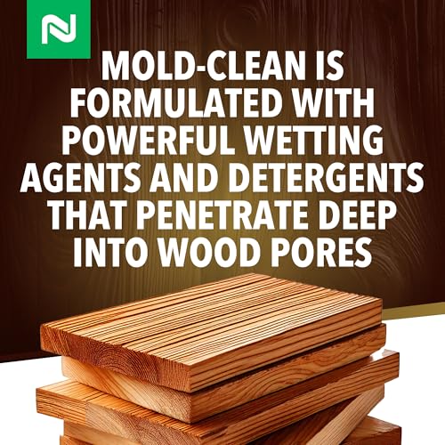 Nisus MOLD-CLEAN Wood Cleaner and Surface Conditioner, 1 Gallon