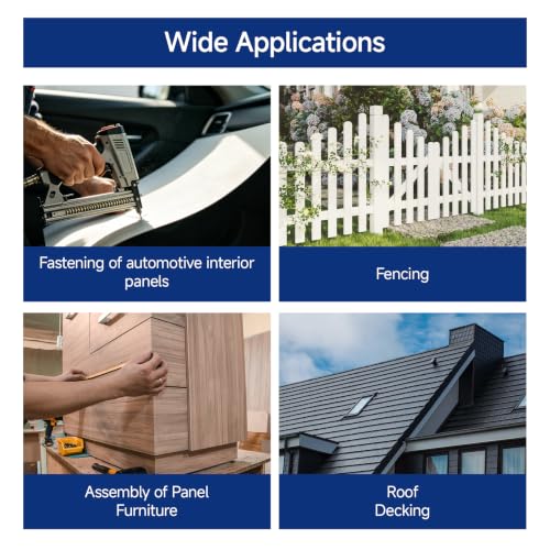 GXYWADY 3600Pcs Wire Coil Siding Nails 0.092 x 1-1/4 In Hot-Dip Galvanized Paint-Dipped Ring Shank Inclined 15 Degree Full Round Head Siding Nails of Lathing and Sheathing Materials - size: 0.092*1-1/4in