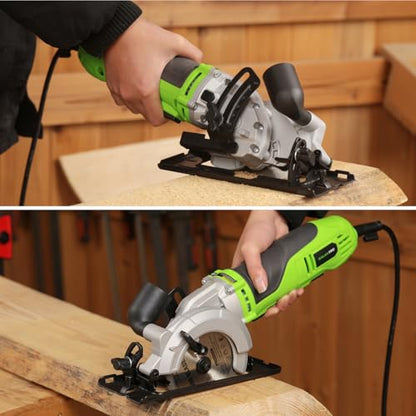 GALAX PRO 710W Mini Circular Saw with 3 Pcs Saw Blades (115mm)