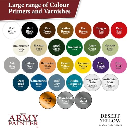 The Army Painter, Colour Primer Desert Yellow, 400 ml acrylic spray - color: Desert Yellow