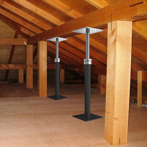 4-Pack 11-16 in House Joist Jacks for Leveling and Lifting, Black - color: Black, size: 11-16 in
