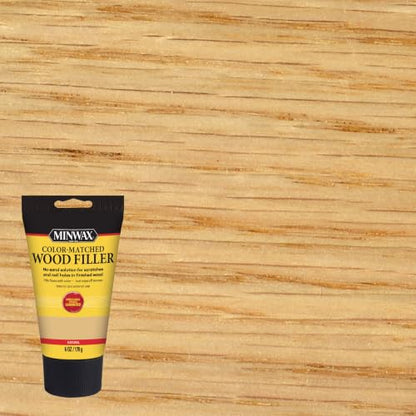 Minwax Color-Matched Wood Filler, Natural, 6 oz - color: Natural, size: 6 oz.