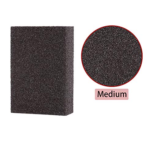 EBOOT 8 Pack Sanding Sponge Medium Grit, Washable Reusable Blocks