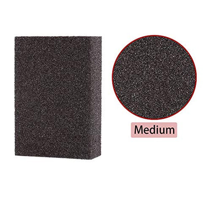 EBOOT 8 Pack Sanding Sponge Medium Grit, Washable Reusable Blocks