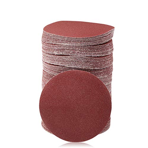 SPEEDWOX 100PCS 3" 120 Grit Sanding Discs, Hook and Loop No Hole Sandpaper - style: 120-Grit