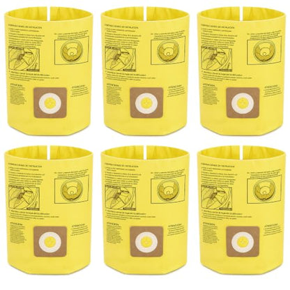 39970 Filter Bags Replacement for CRAFTSMAN 6-9 Gallon Wet Dry Vac