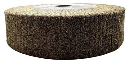 Cut & Polish Flap Brush Wheel 8" x 2", P150 Brown, 1 Pack - style: 8" x 2" x 1-1/4" Brown