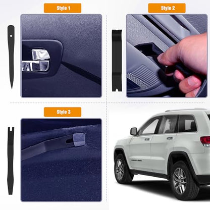 GOOACC 6PCS Auto Trim Removal Tool Kit Black - color: 6pcs Trim Removal Tool Black