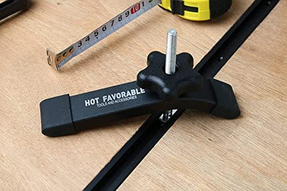 Aluminum 2PK 36" T-Track for Woodworking with 2PK Hold-Down Clamps - style: 36"X2 T-Track+Hold Down Clamps 2pk