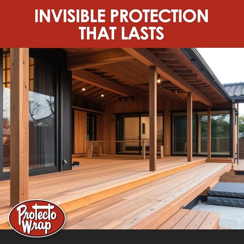 Protecto Wrap Deck Joist Tape 9" x 50' – Self-Adhering Flashing with Super Stick Technology for Deck Framing Protection, Moisture Barrier for Joists, Beams, and Ledgers in Wood or Composite Decking