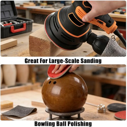 MAXMAN Foam Sanding Pads, 5" Bowling Sanding Pads, 320 Grit for Auto - size: 5 inch, style: 320 Grit