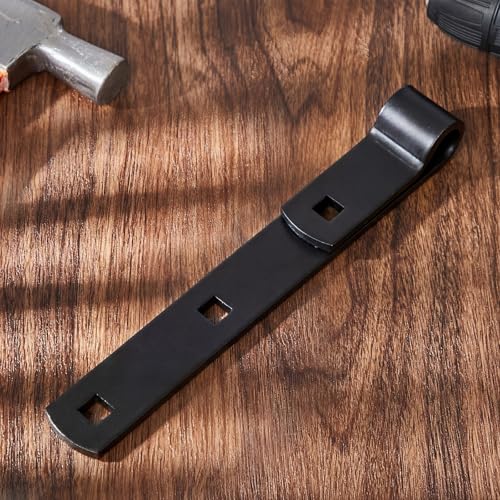 Yaocom 4 Pack 8" Zinc Strap Hinge Heavy Duty for Gate, Barn,Shed, Black - color: Black, size: 8 Inch