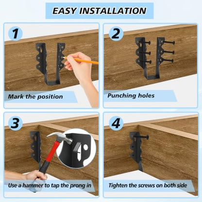 36 Pcs 2"x 6" Joist Hanger|Q235B Steel Face Mount Joist Hangers - size: 36 Pcs, style: 2"x 6"
