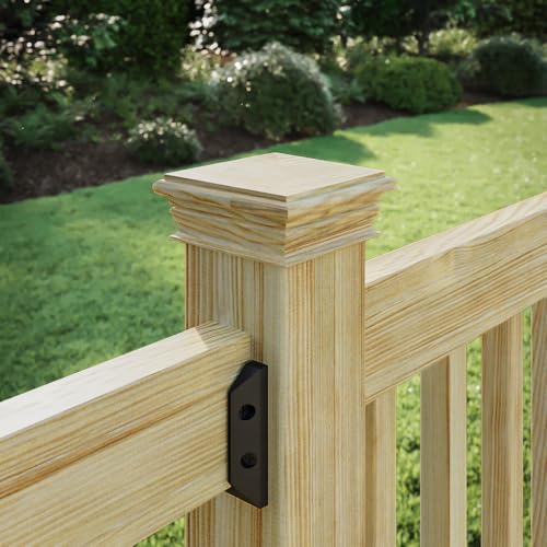 4 in. x 4 in. High Pyramid Pressure-Treated Pine Post Cap (12-Pack)