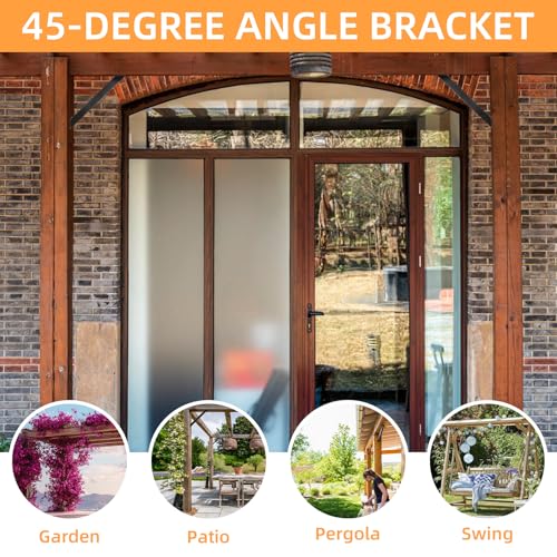 45 Degree Angle Support Bracket 45-Degree Angle Corner Braces Inside Joint Bracket for Post and Beam Wood Frame DIY Connector, 4 PC
