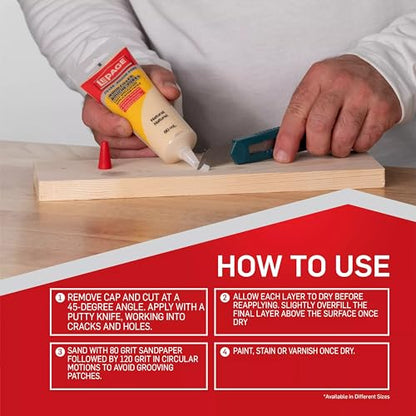 90mL Tinted Light Oak Wood Filler