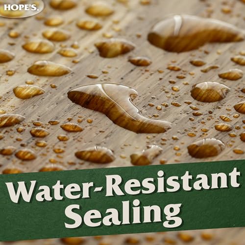 HOPE'S 100% Pure Tung Oil, Food Safe, Premium Waterproof Natural Wood Finish and Sealer for Indoor and Outdoor Projects,16 Fl Oz, 2 Pack