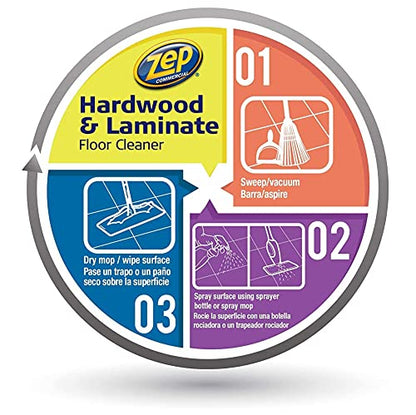 ZEP Ready-to-Use Hardwood and Laminate Floor Cleaner, Clear