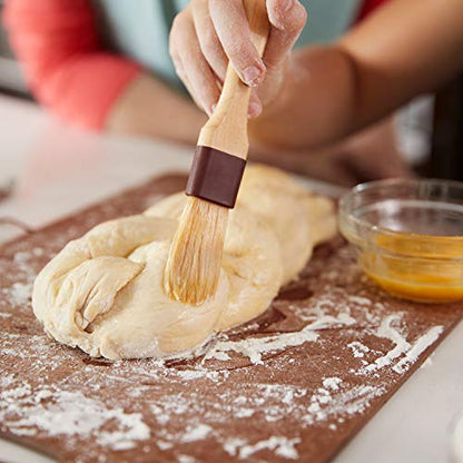 Boao 4 Pcs Pastry Brush, Natural Bristle Basting Brush, 1 Inch, 1 1/2 Inch - size: 1 Inch, 1 1/2 Inch