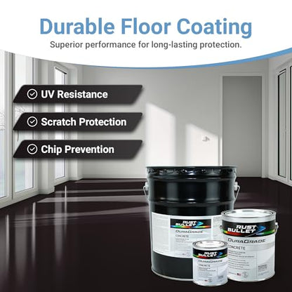 DuraGrade - Concrete Paint & Protective Floor Coating - Jet Black, 1Gal - color: Jet Black, size: 128 Fl Oz (Pack of 1)