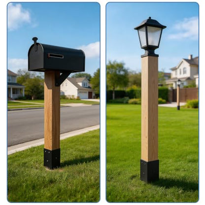 4 Pack 32" 4"x 4" Fence Post Anchor Ground Spike (Fit 3.6"x3.6") - size: 32 Inch