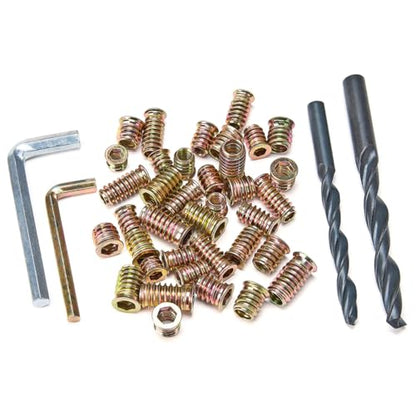 180Pcs 1/4"-20 Nut Inserts 5/16"-18 Wood Threaded Fastener for Furniture - color: 180 Pcs 1/4"-20 & 5/16"-18 Mixed Set