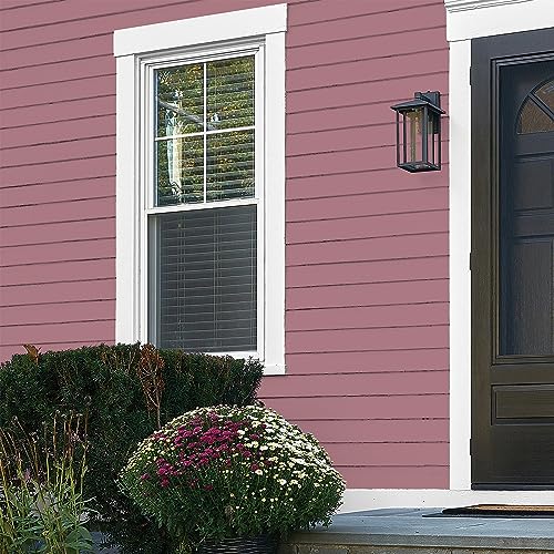 Glidden Total Exterior Paint & Primer All-in-One, Mauve Madness/Purple, Flat, 1 Gallon - color: Mauve Madness, size: 128 Fl Oz (Pack of 1)