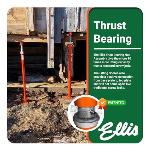 Ellis Light-Duty Lifting Shores, Adjustable Screw Jack Post, 62" to 86" - size: 62" - 86"