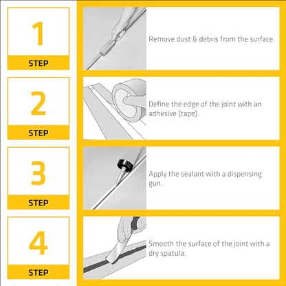 SIKA Sikaflex Construction Sealant, Tan 10.1 fl. oz, Polyurethane for Vertical & Overhead Joints, Ideal for Windows & Doors, Paintable & Stainable - color: Tan