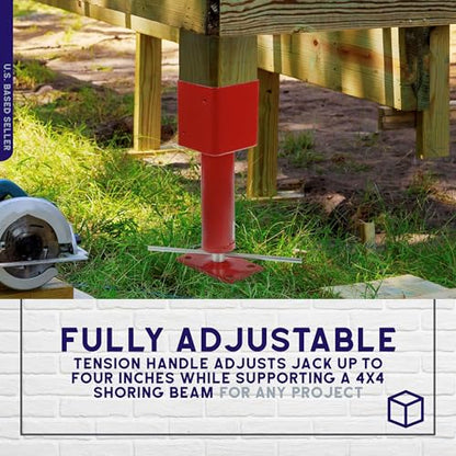 BISupply Screw Jack Post 1 Pack - Temporary House Jacks for Leveling 4x4 Crawlspace Basement Shore Beams - size: 1 Pack