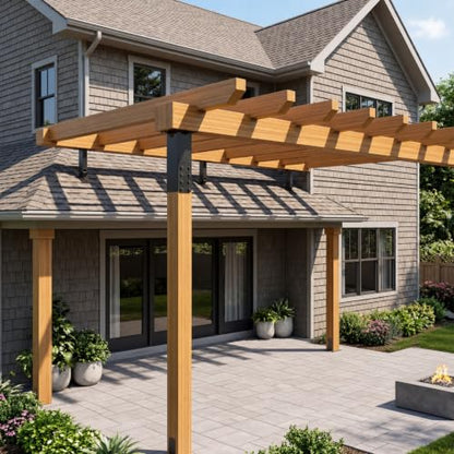 Heavy Duty Roof Riser Brackets, 180° Adjustable Patio Roof Riser, Black Metal Roof Riser Brackets for Patio Cover, Pergola, Gazebo, Wood Post (1 Pack) - color: Adjustable base, size: 1pcs