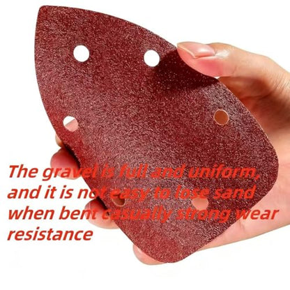30pcs 600Grit Mouse Sander Sandpaper 6 Holes Mouse Sander Pads Hook and Loop Triangle Sanding Pads Suitable for Ryobi Detail Palm Sander - style: 30pcs 600Grit