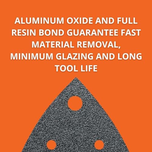 Fein Sanding Sheets with Hook & Loop Attachment - size: 60 Grit, 5-Pack