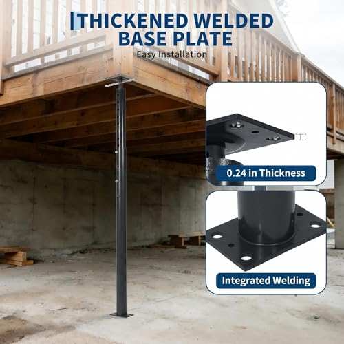 Adjustable Jack Post 56"-100", 2Pack House Floor Jack, 18000LBS House Jacks - color: Black/56"-100"