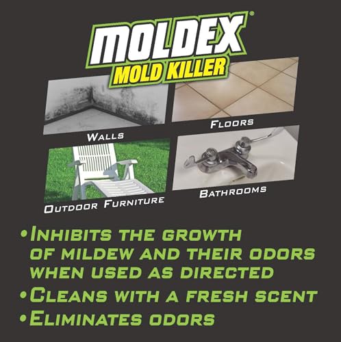 Moldex Mold Killer, Cleans, Deodorizes, Disinfects, 32 oz