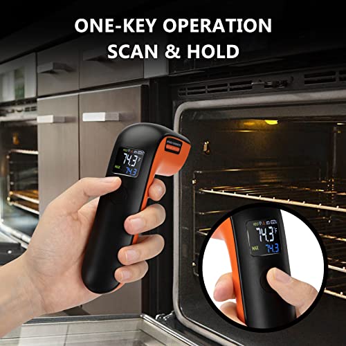 Rechargeable Infrared Thermometer Gun for Cooking, Laser Temperature Gun