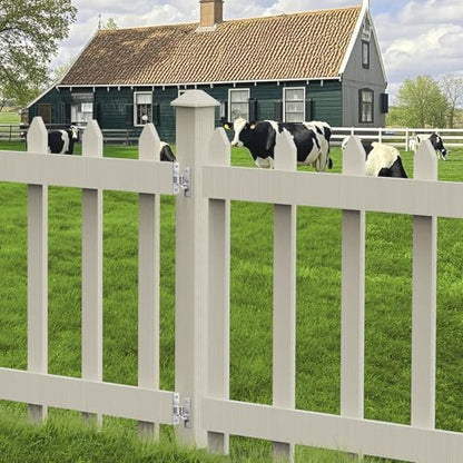 Wall Mount Gate Hinges with 5/8 Hinge Pin,Gate Hinges Heavy Duty for Farm Gates,Chain Link Fence Gate Hinge,Capacity up to 600lbs(Screws Not Included)- 4Pack (8pcs) - size: 4 Pack (8 pcs)