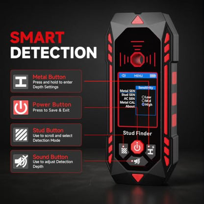 NOYAFA Stud Finder,Electronic Wall Detector with Adjustable Sensitivity
