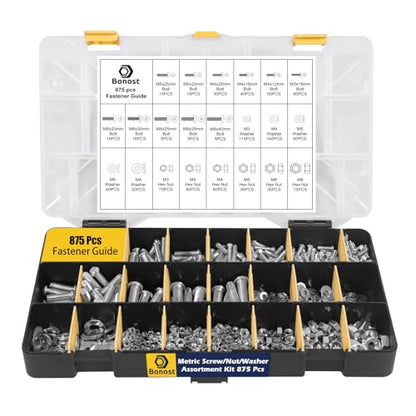 1625pcs Concrete Assortment Kit with Assorted Nuts Bolts and Wood Screws - size: 1625pcs