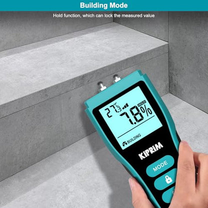 Kiprim WM02 Digital Pin-Type Moisture Detector,LCD Display,Hold Function